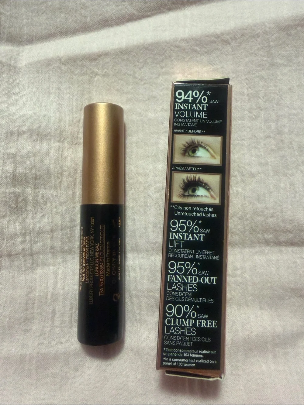 Lancome Idole Lash Lifting Mascara Glossy Black 0.08 Oz Travel Size Volumizing